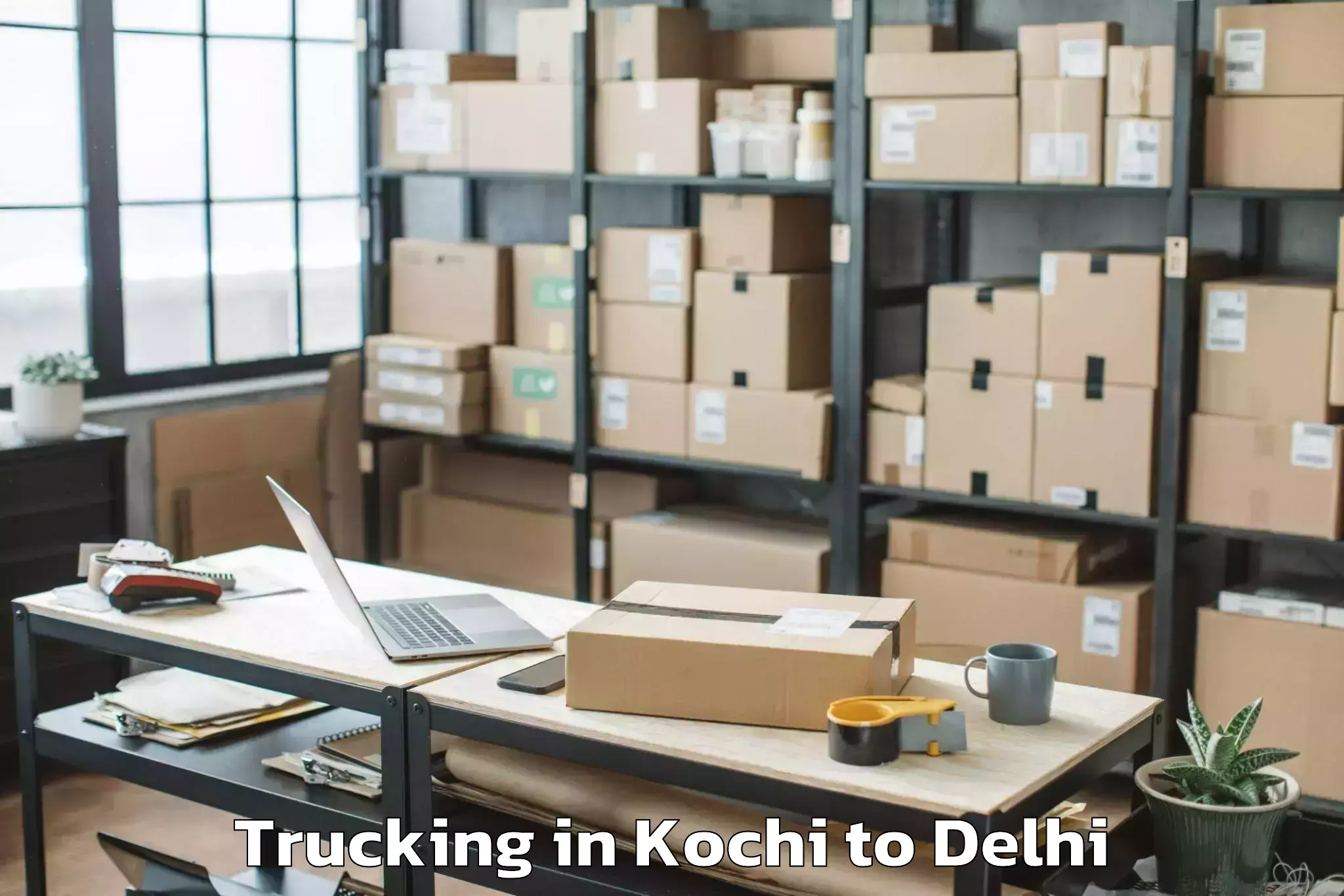 Affordable Kochi to D Mall Pitampura Trucking